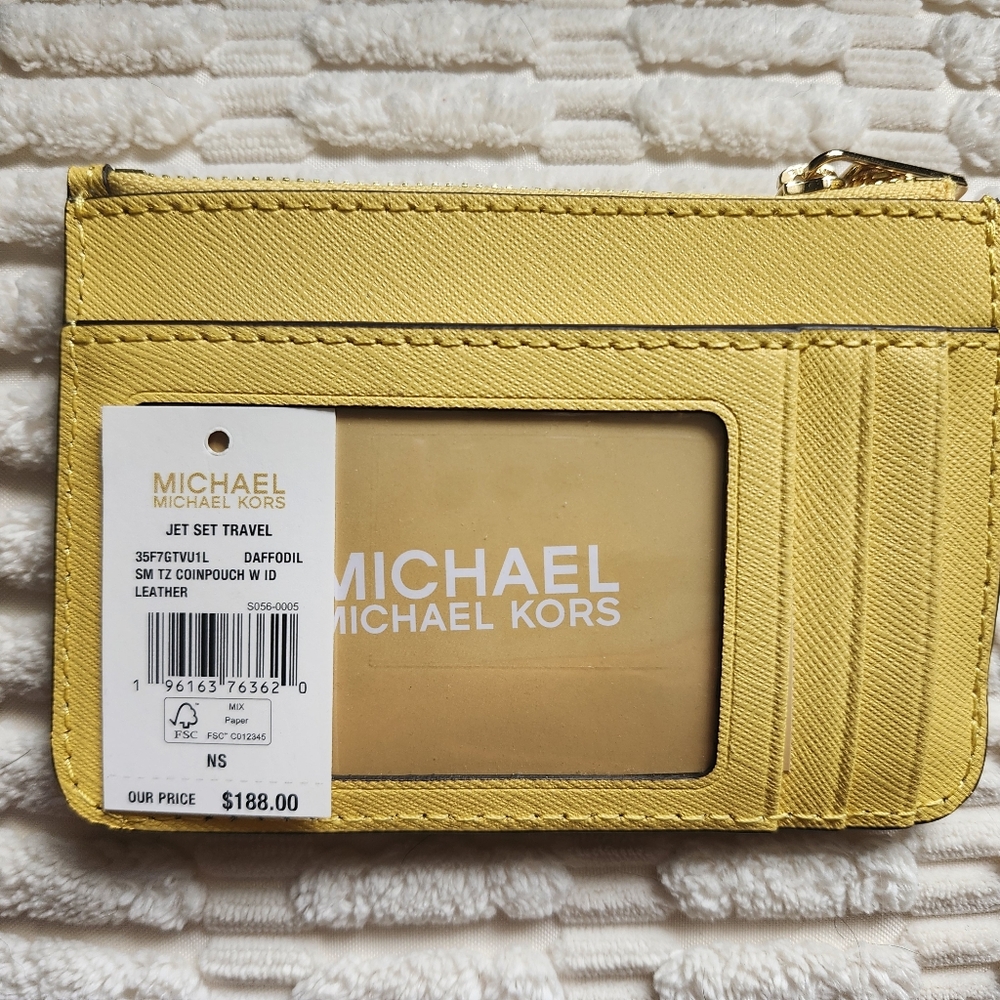 Michael Kors Yellow Leather Wallet
